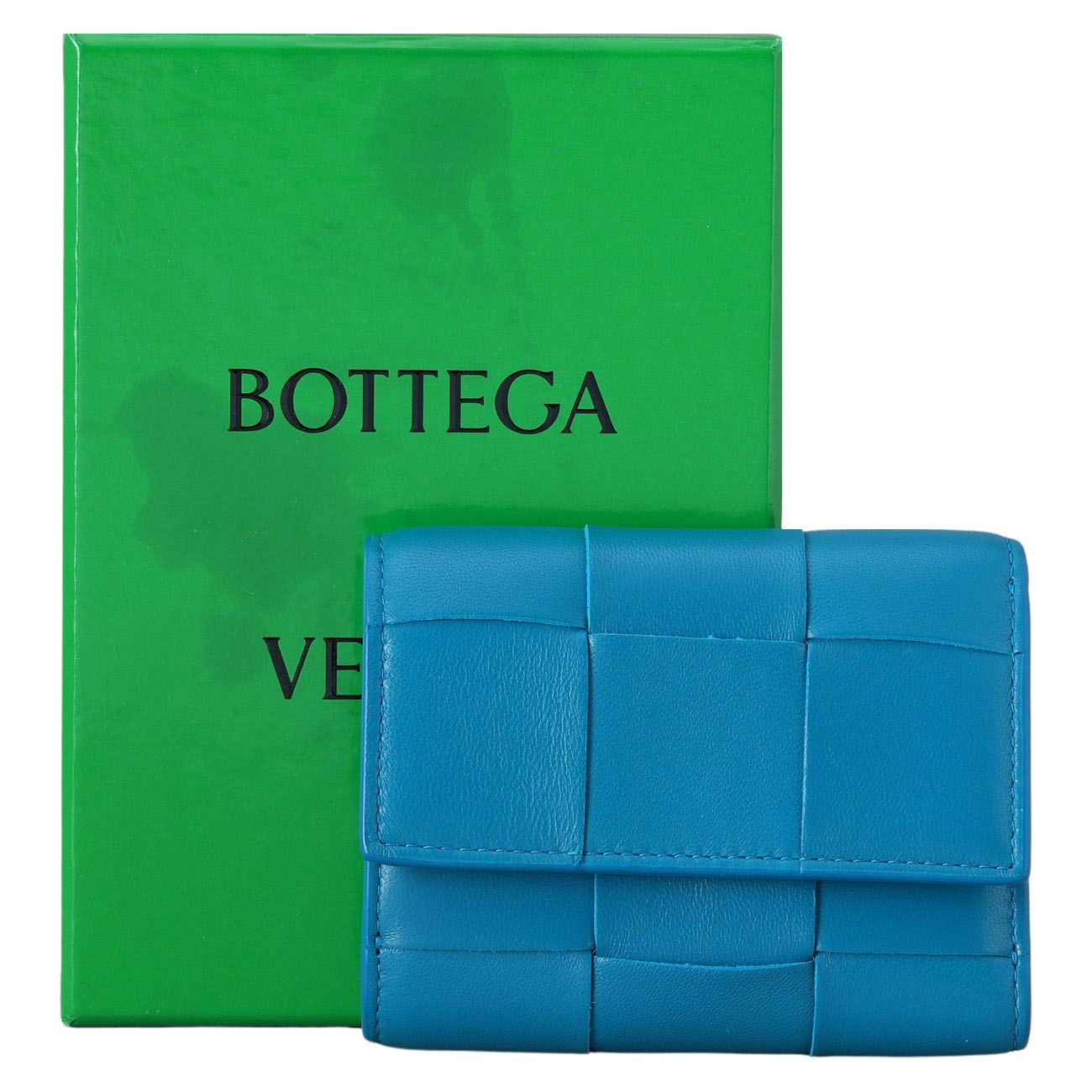 BOTTEGA VENETA(USED)보테가베네타 카세트 3단 폴더형 지퍼 지갑